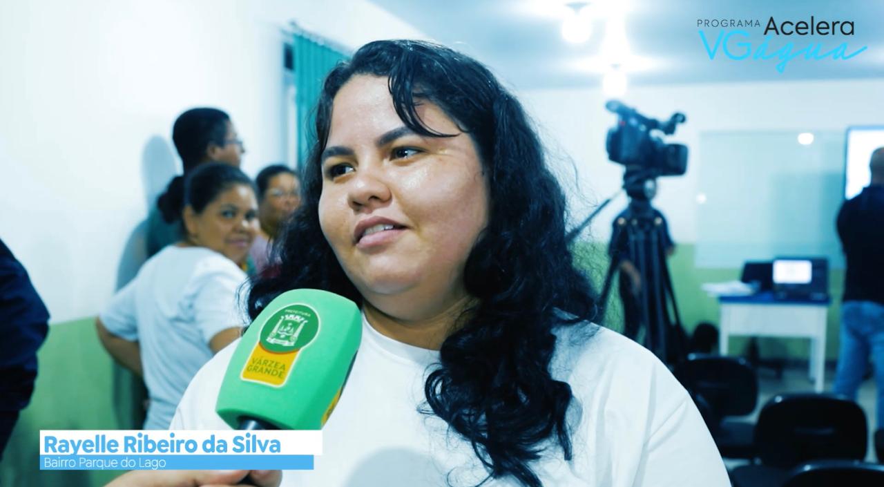 Rayelle Ribeiro da Silva, moradora do bairro Parque do Lago, participou da apresentação do Diagnóstico