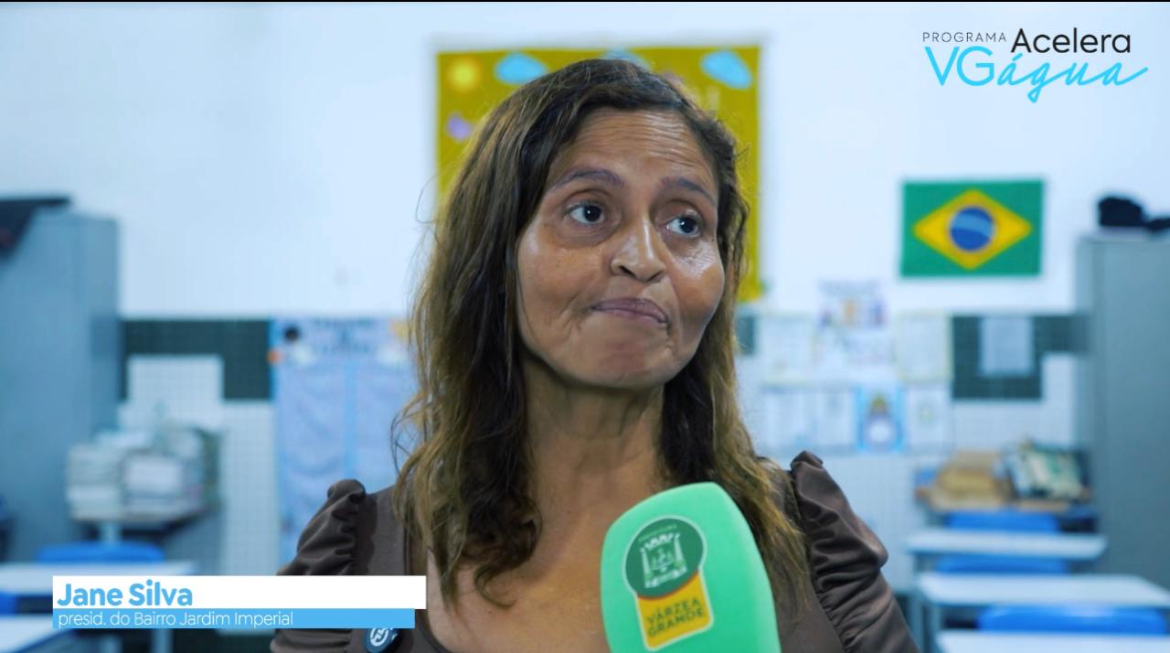 Jane Silva – presidente do bairro Jardim Imperial
